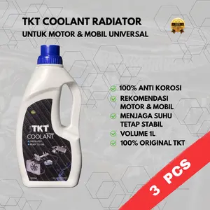PAKET BUILDING COCOK UNTUK MOBIL - Air Radiator 1L BUILDING 3  PCS TKT COOLANT Radiator Cool Purple 1L - Pendingin Mesin Mobil & Motor Anti Korosi Rekomendasi Original 100%