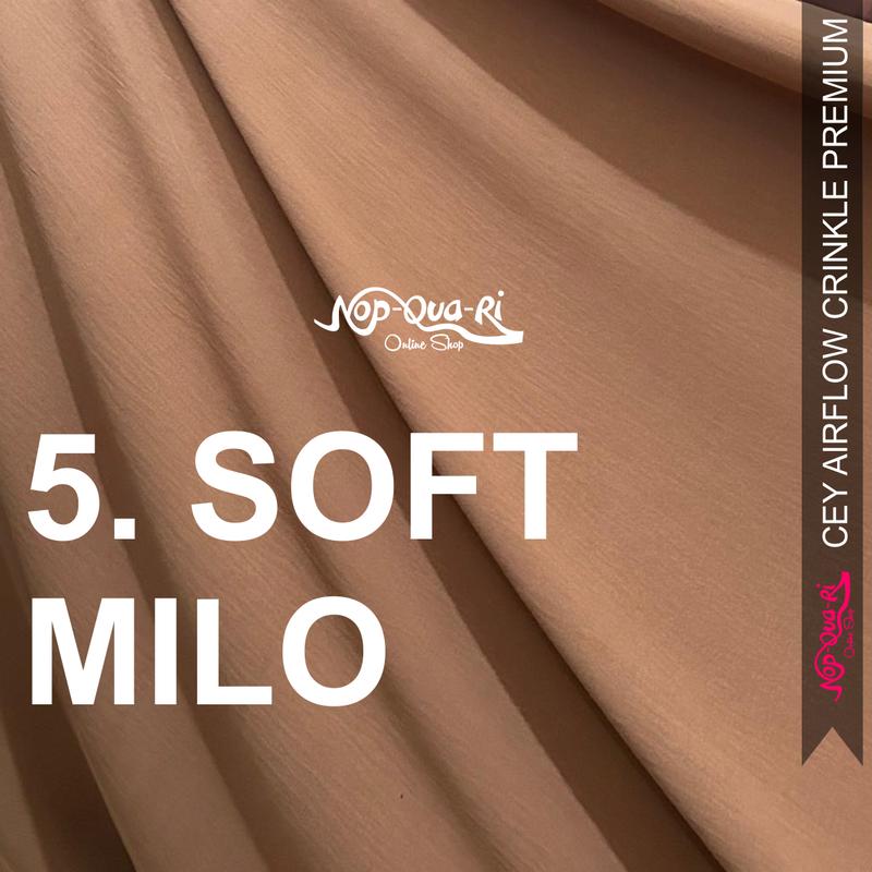 Kain Rayon Crinkle Premium Polos - Per 0,5m Panjang bahan gamis adem jatuh 6
