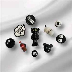 Jibbitz Charm 1 Set Aksesoris Pin Sandal Motif Kartun - V e Shoe, Safety, Badminton, Sneakers, Era, Selempang, Joy, Mike, Max, Flash