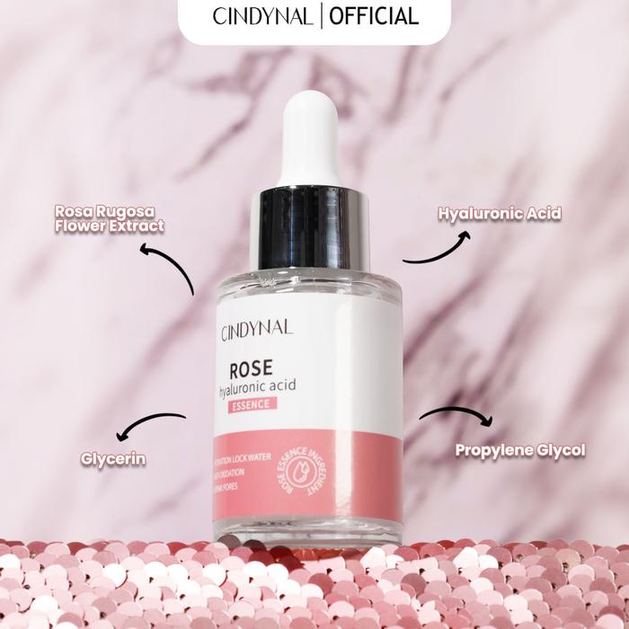 Gambar Cindynal Serum Kulit Wajah with Rose Hyaluronic Acid 30ml - 30g dari CINDYNAL Kota Tangerang Tokopedia