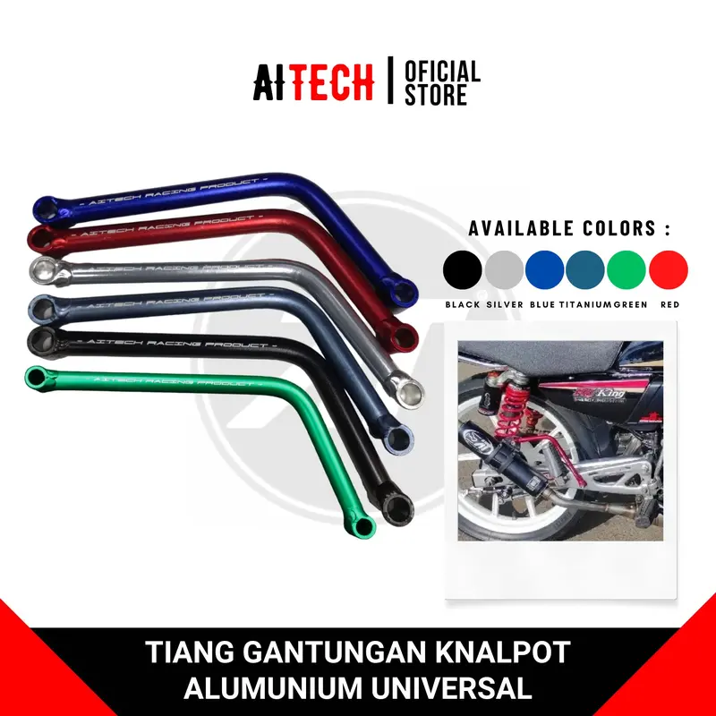 Tiang Knalpot L for Ninja, Matic, Universal Aitech 0