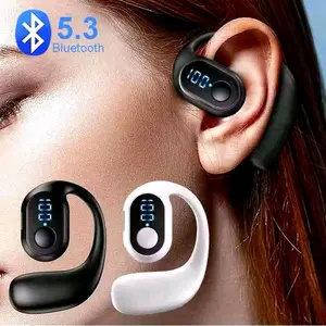 Bluetooth Wireless Q7 Stereo Sound LED Sport Single Earphone Bluetooth 5.4 Noise Cancellation Bass Headset
