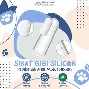 Perlengkapan Hewan SIKAT GIGI HEWAN Bahan Silicon Elastis Tebal