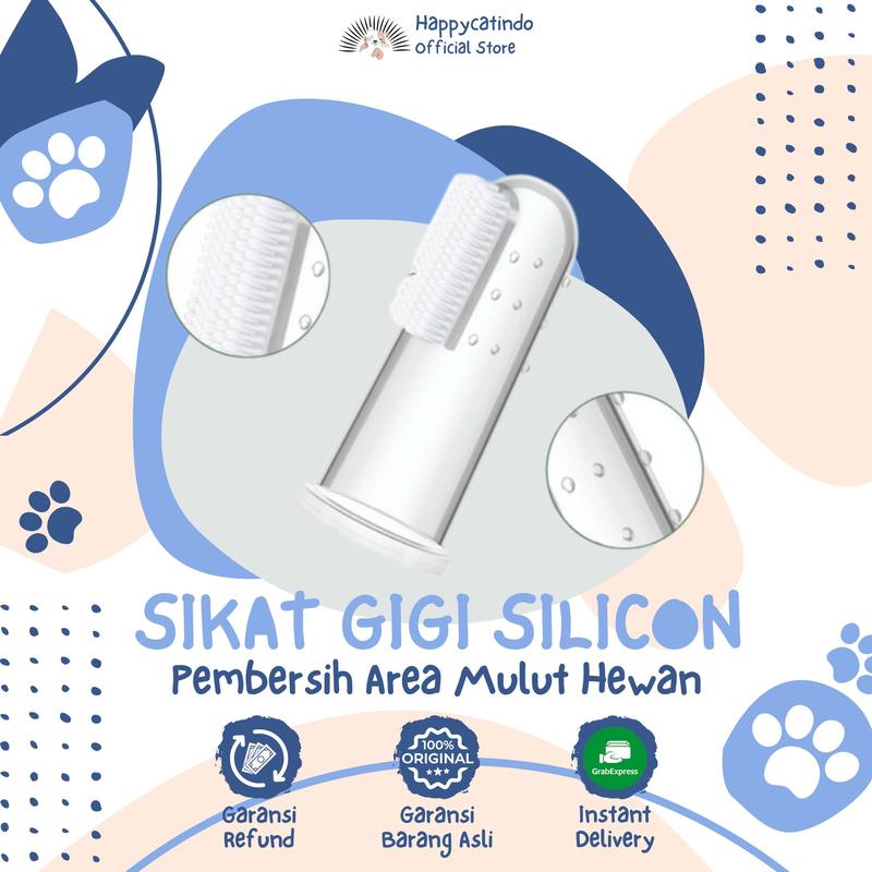 Perlengkapan Hewan SIKAT GIGI HEWAN Bahan Silicon Elastis Tebal - Shop