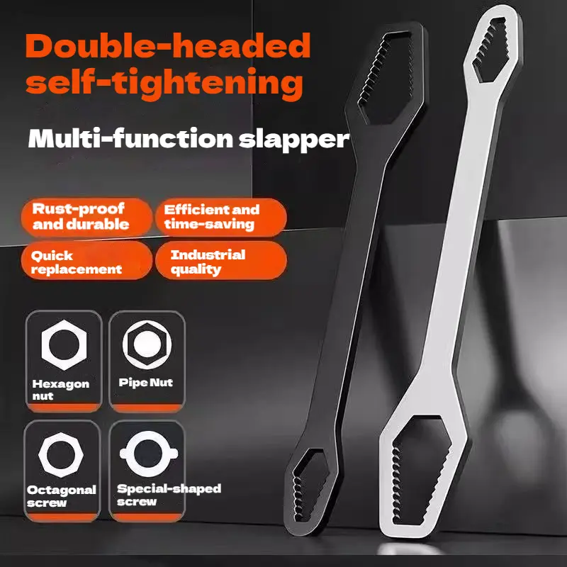 Monqiqi [Bangkok delivery] 8-22mm Universal wrench. Double head spanner combination spanner 15in1 socket wrench double head spanner combination