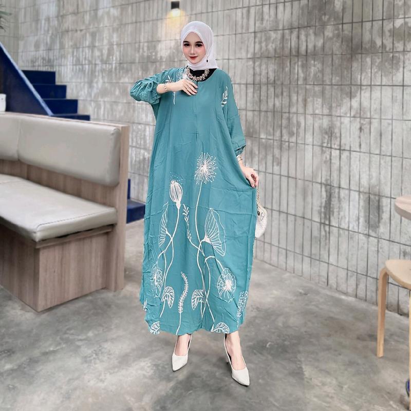 Kaftan cinderella bunga cantik rayon Nyaman Muslim 1