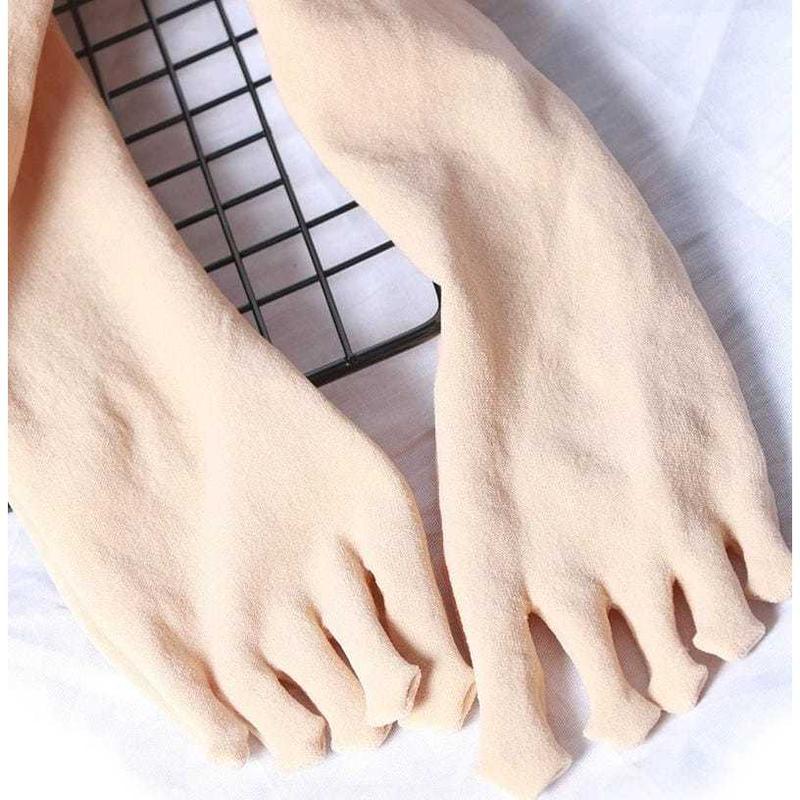 Kaos Kaki 5 Jari Panjang Selutut Bahan Tipis Elastis Stoking Five finger Kaus Kaki Cewek Muslimah Warna Kulit Lima Jari Women Socks 6