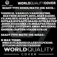 Gambar ( SABLON ) Sarung jok motor cover jok motor pelindung jok motor body jok motor vario beat scoopy fino nes beat karbu supra kharisma soul nmax pcx aerox universal waterproof - hitam, JOK KECIL SABLON dari worldqualitycover Kab. Cilacap 3 Tokopedia