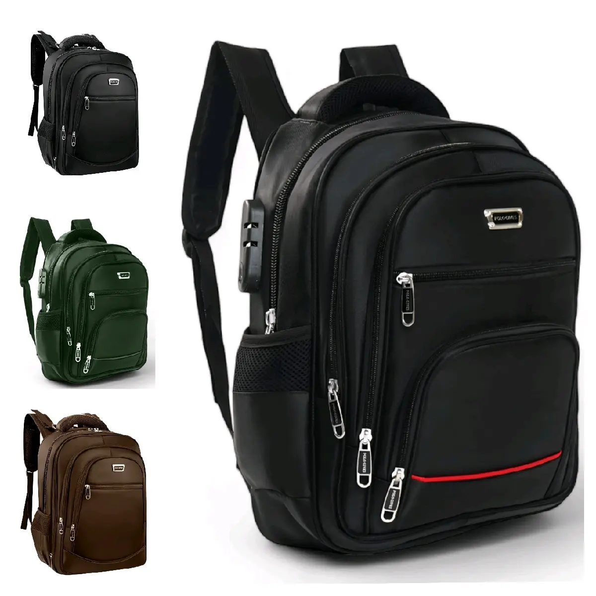 Polo GIVES 15 In Tas Ransel Kerja Tas sekolah Kunci Usb Port POLO Import