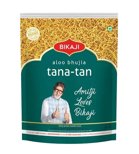 Bikaji Snacks Tana Tan 18GM. EXP: 10 MAY 2025
