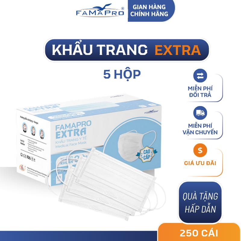 Khẩu trang y tế kháng khuẩn 4 lớp Famapro Extra