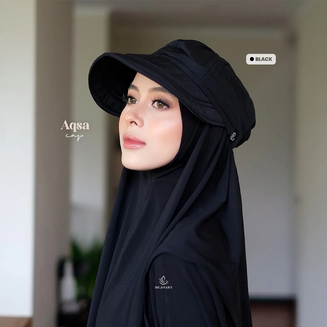 [NEW] Be.Syar'i - Aqsa Topi Wanita Syar’i UV Protection | Topi Umrah/Haji/Daily Anti UV Nyaman | Topi Muslimah Perlindungan Matahari