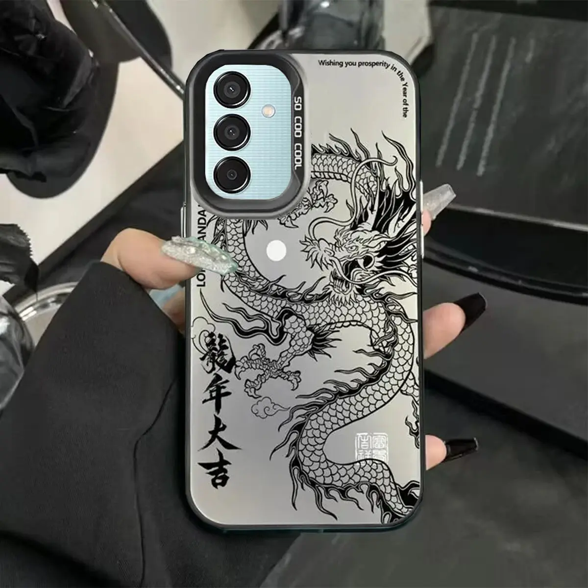 CASE FOR SAMSUNG A55 5G - A34 - A35 - A54 - A24 - A25 - A32 4G - A53 TERBARU MOTIF MATTE HARD CASE ANTISHOCK CASING HP AESTHETIC DRAGON HARDCASE