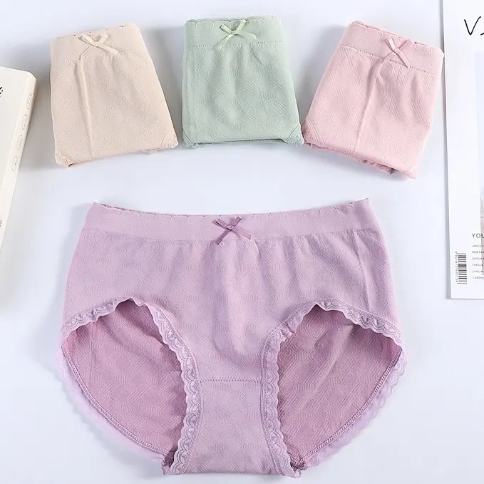 E2 Korean Style 3A Antibacterial Mid Waist Panties. Buy 3 Free 1 (can mix)