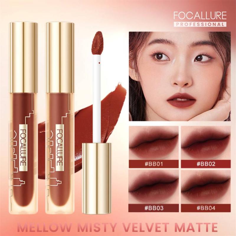 【COD FOCALLURE Son Kem Nhung, Lớp Hoàn Thiện Lì Mềm Mại, Dưỡng Ẩm, Thoáng Khí, Lâu Trôi, Mượt Mà, 11 Màu