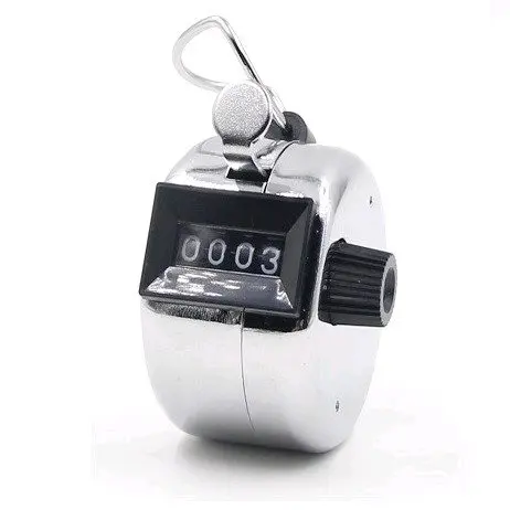 Alat Penghitung Manual Hand Tally Counter 4Digit Stainless 2