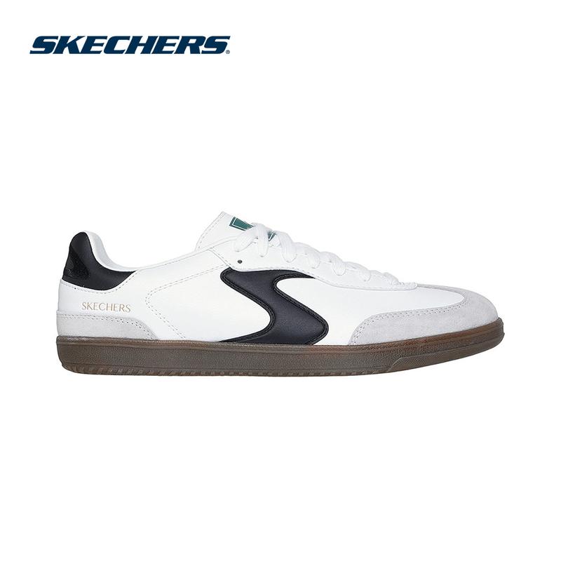 Giày Thể Thao Nam Skechers Court Classics Hotshot Pyke - 254150-WBK Memory Foam