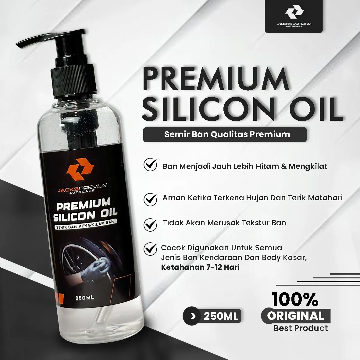 Silicon Oil 250ml ( Semir Ban Mobil & Motor) Car