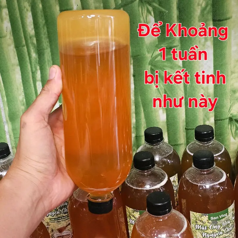 1 Lít Mật Ong Hoa Vải Nguyên Chất - Nhanh Kết Tinh - Chuẩn Tự Nhiên 1