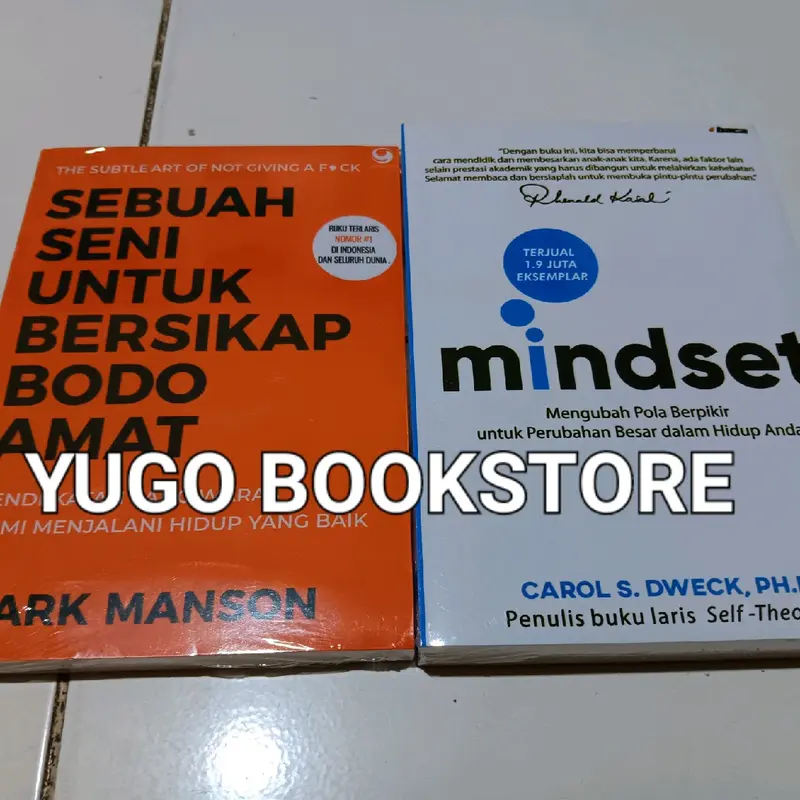 PAKET 2 BUKU SEBUAH SENI UNTUK BERSIKAP BODO AMAT- MINDSET KERTAS BOOKPAPER 0