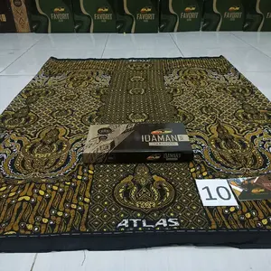 Sarung Atlas Idaman Batik Muslim Kain Rayon Premium Motif Baru Halus Lembut
