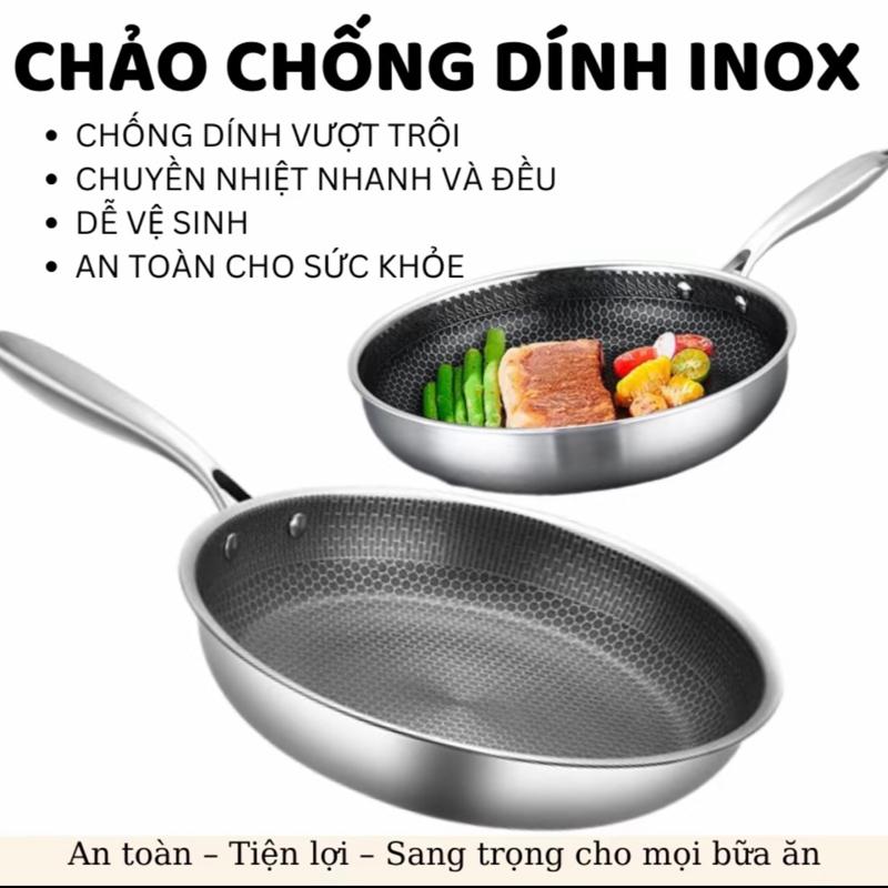 1 Chảo Chống Dính Tổ Ong 28cm Cho Mọi Loại Bếp Từ Bếp Gas