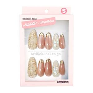 【iromikke公式】ネイルチップ　ネイルブックコラボデザイン　ワンホンネイル　大人シンプル　フェミニン