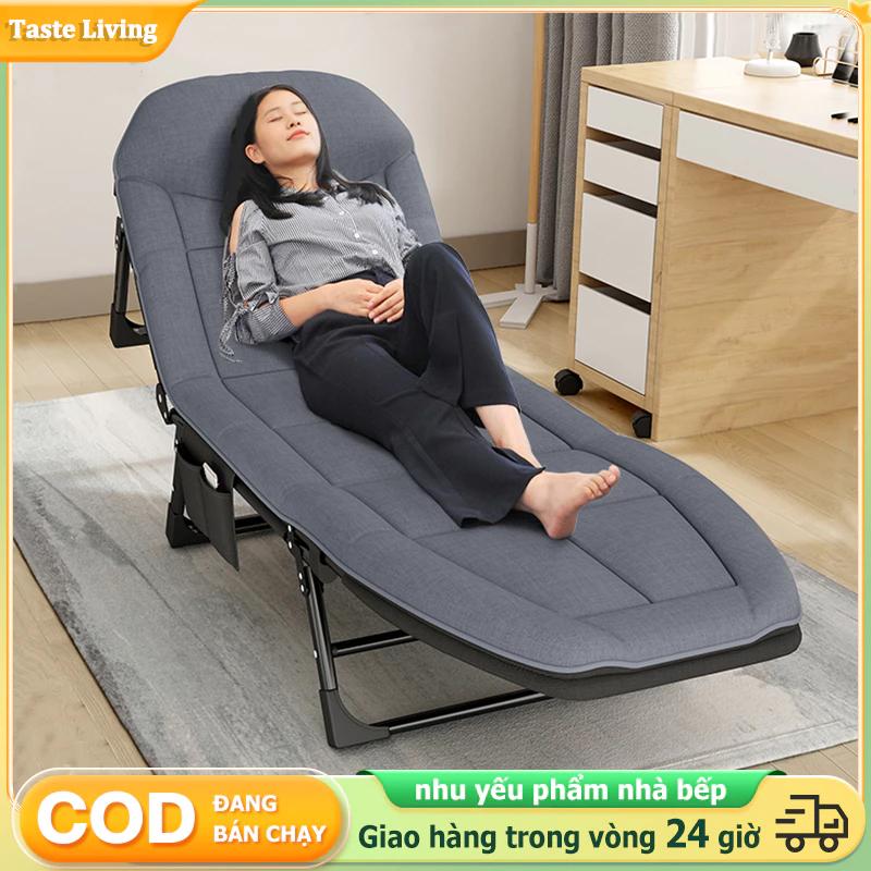 Giường Ngủ Văn Phòng Gấp Gọn Có Đệm Gấp Gọn Giường Xếp Thông Minh Di Động Nằm Nghỉ Trưa Tiện Ích.Trọng Tải 100kg