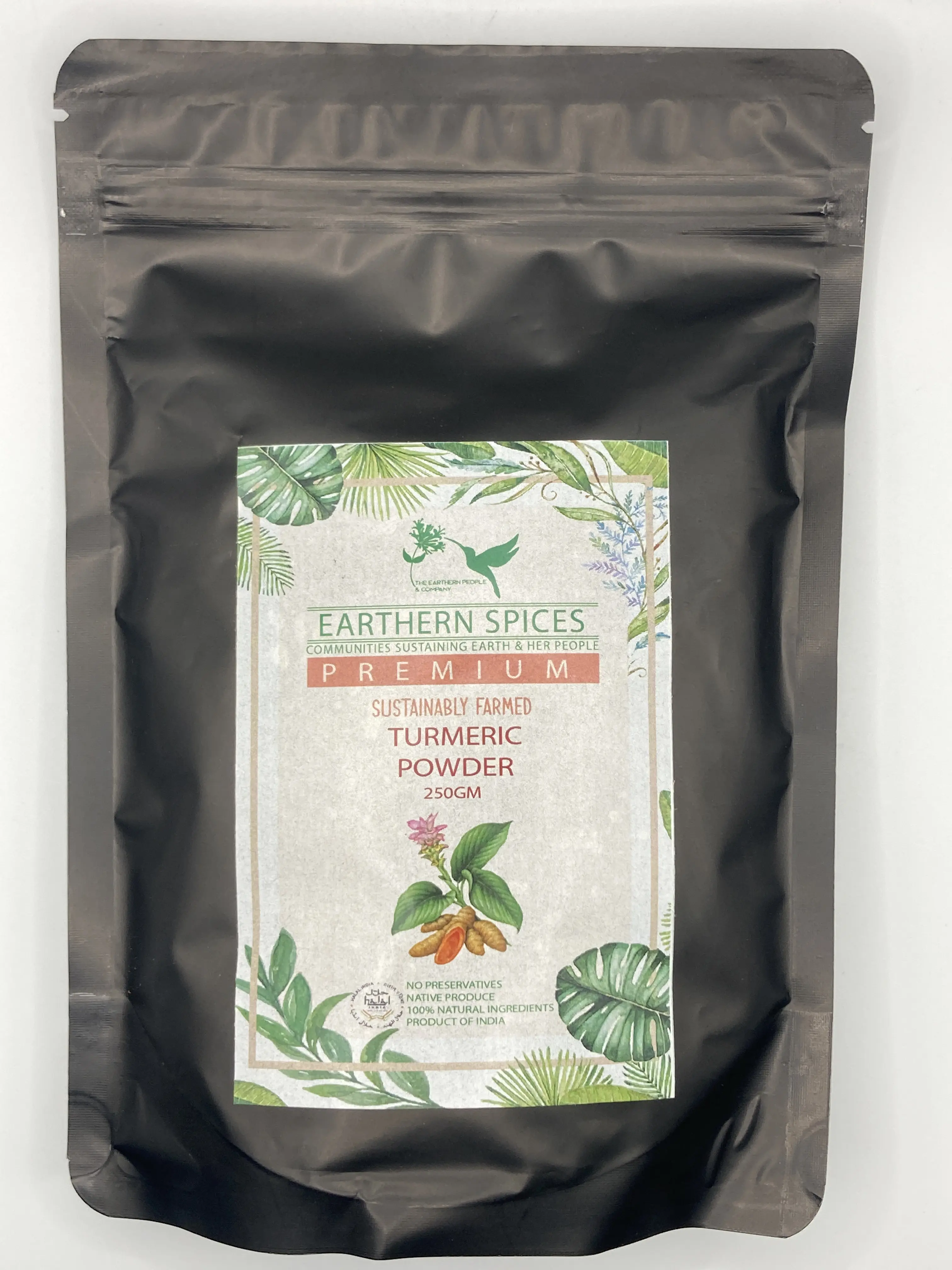 Earthern Spices Turmeric Powder - Organic Powder & 100% Pure Organic Turmeric Powder | No Additives | Healthy Cooking Spice