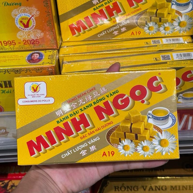 Bánh Đậu Xanh Minh Ngọc – Hộp Nhiều Vị (Rồng Vàng / Trà Xanh / Sầu Riêng / Hạt Sen / Cacao)