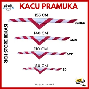 KACU PRAMUKA ANAK SEKOLAH SD, SMP, SMA, JUMBO SATIN/KAIN KACU PRAMUKA KUALITAS TERBAIK HARGA TERBAIK