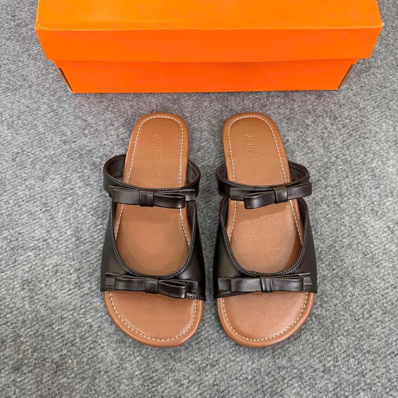 Dép Lê Nữ 2 Quai Cách Điệu Nơ Xinh Đẹp Dễ Đi, Dễ Phối Đồ GL09 5