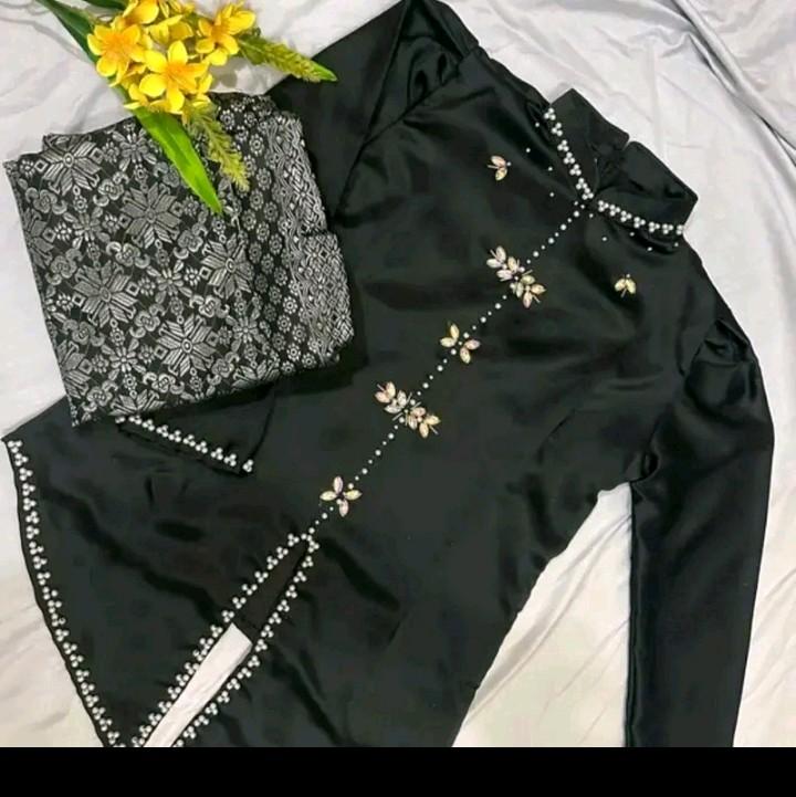 khalista one set kurung melayu baju pesta baju bradesmaid baju lamaran baju kondangan Muslim Wanita Gamis Setelan Celana Katun Panjang Dewasa Dress 0