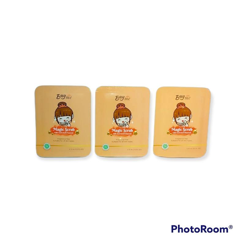 3 Pcs Magic Scrub Buyme Sachet 10ml (Free Spatula) 0