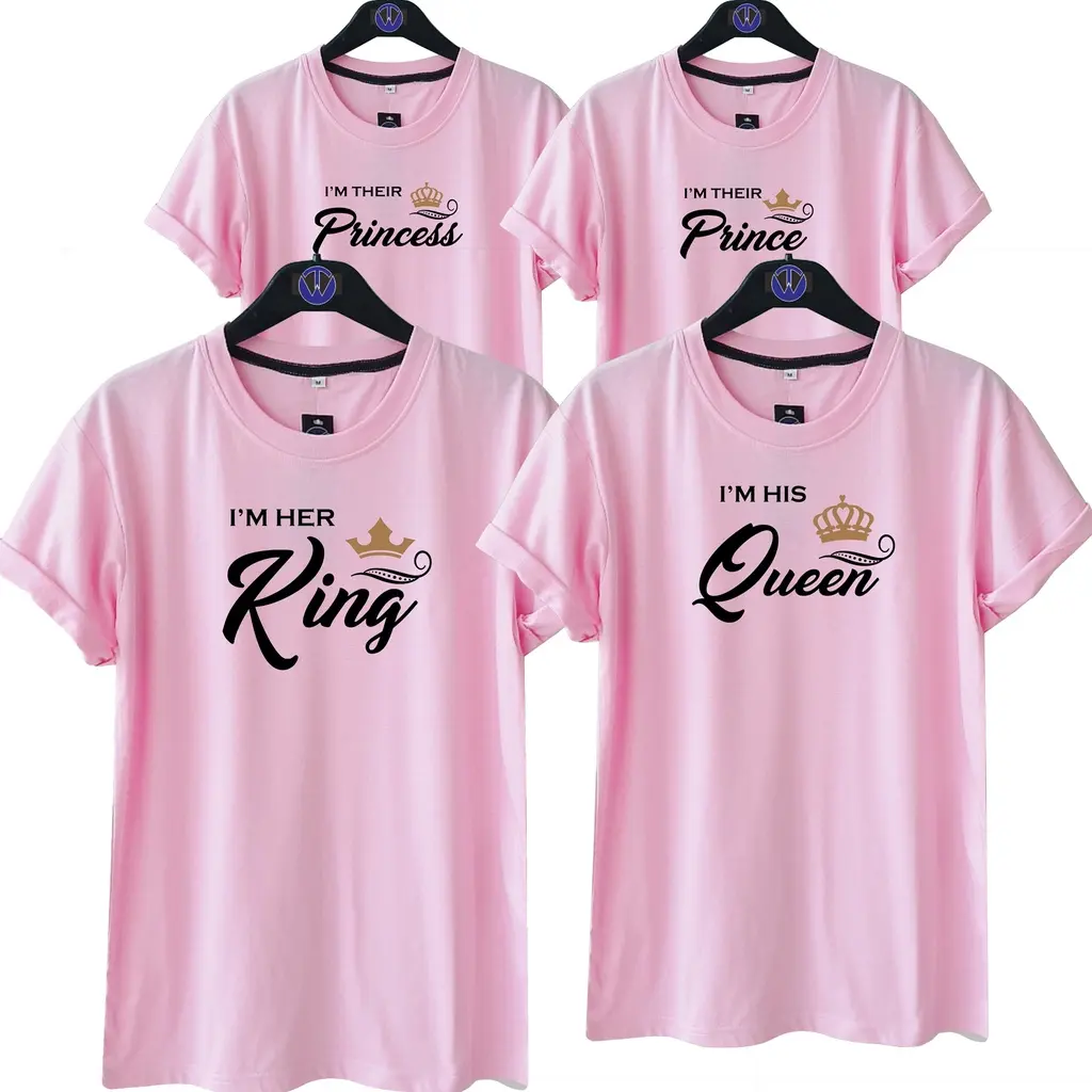 FAMILY KQPP PINK / KAOS KELUARGA KING QUEEN PRINCE PRINCESS / KAOS COUPLE / KAOS UNISEX PRIA DAN WANITA / FAMILY TSHIRT / UNISEX TSHIRT