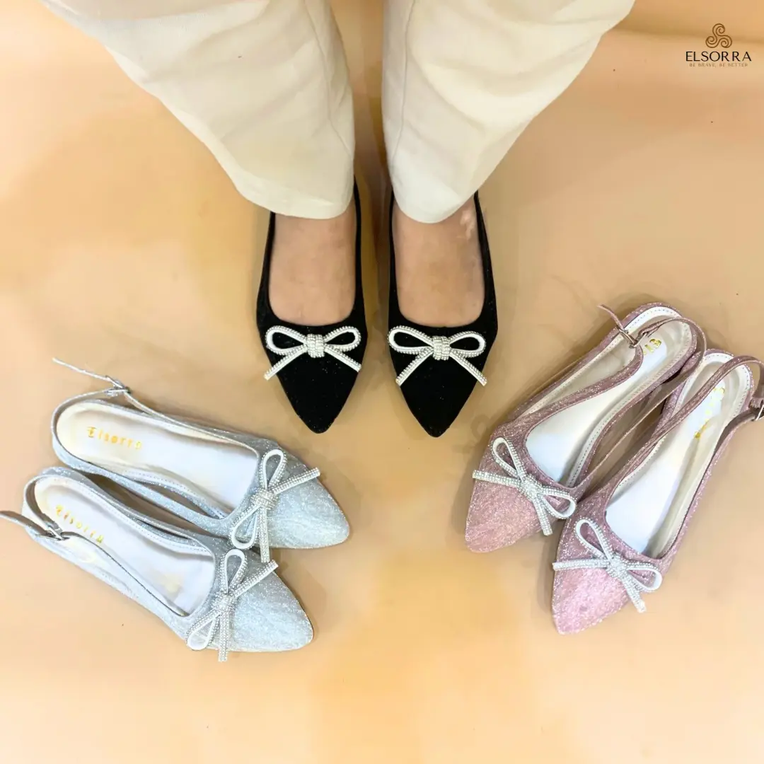 Elsorra 'Kiarra' - Flat Shoes Wanita Elegan - Sepatu Flatshoes Cantik