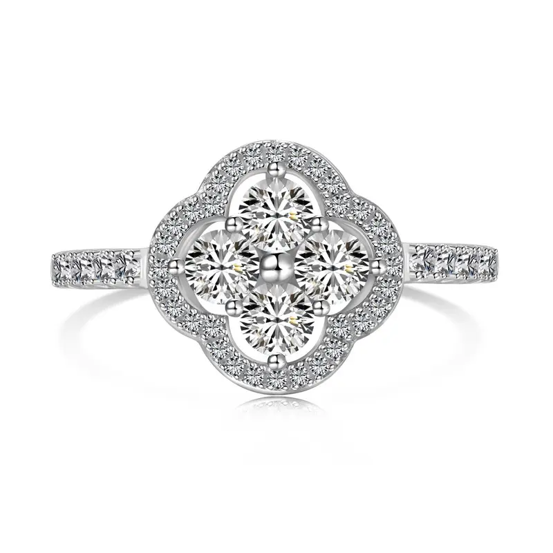 (SR043)S925 Sterling Silver Leaf Ring Stylish Design, Radiant Beauty, Perfect Gift for Women’s Daily Wear 2