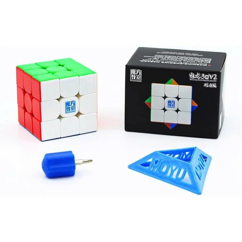 Rubik 3x3 Nam châm MoYu MeiLong 3M V2 Rubic 3 Tầng Nam Châm Stickerless