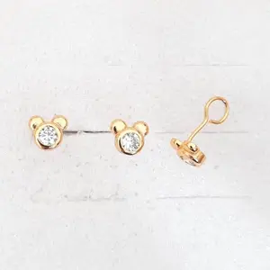 Anting Toge Anak Remaja dan Dewasa Titanium Premium Anti Gatal Anti Iritasi dan Awet