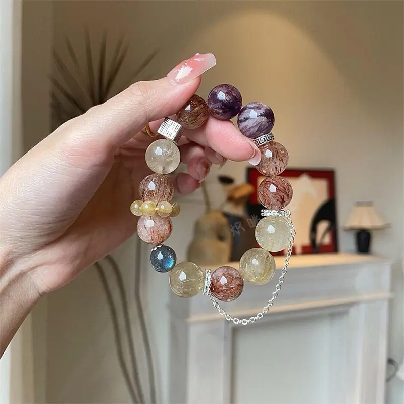 High-end Natural Stone Bracelet | Fashionable Original DIY Design with Large Grains, Fully Showcasing Unique Charm
