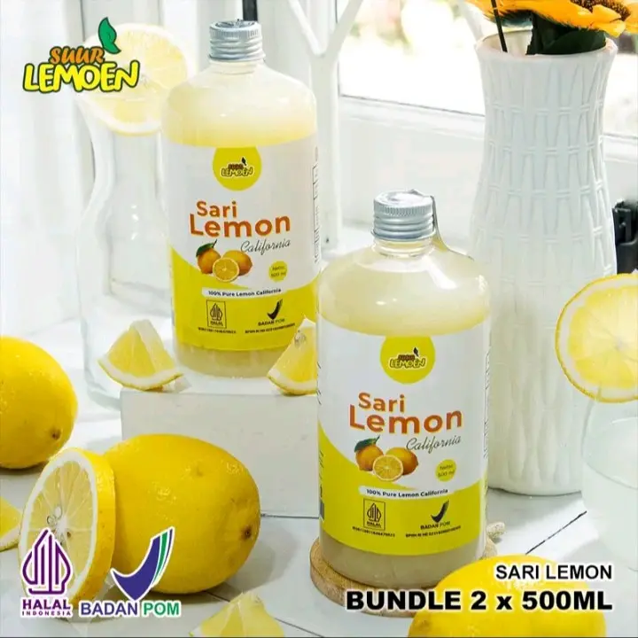 Suur Lemoen BPOM Sari Lemon Murni Air Lemon 1 Liter 0
