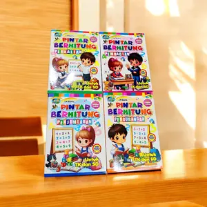 PAKET 4 BUKU PINTAR BERHITUNG UNTUK TK DAN SD / PENJUMLAHAN / PENGURANGAN / PERKALIAN / PEMBAGIAN / BESTSELLER