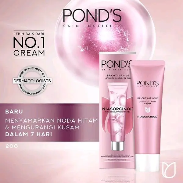 Ponds bright miracle facial foam 100ml dan 50ml Pemutihan 5