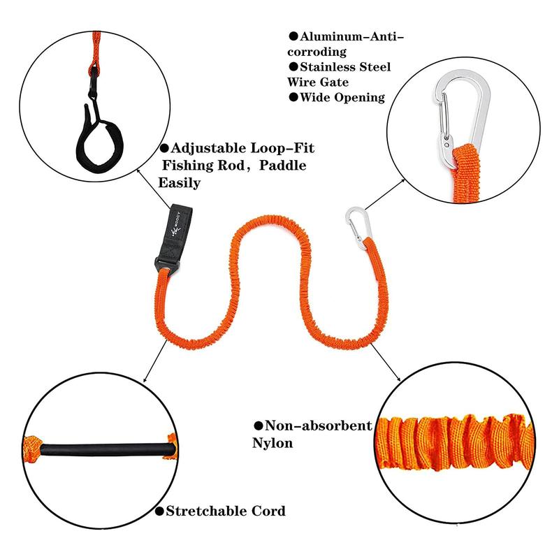 Product Introduction of Kayak Paddle Leash Fix Anti-lost Wear-resistant Kayak S Paddle Adjustable Lanyard Holder D8Y9 33