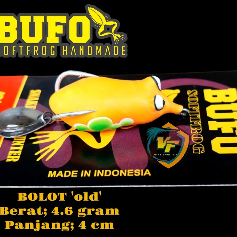 Bufo softfrog bolot OLD + lure + soft frog + casting + umpan pancing + umpan gabus + umpan casting + bufo 1
