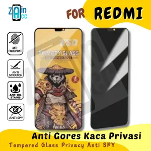 Anti Static Privasi ESD For Redmi Tempered Glass Privacy Anti Static For Redmi