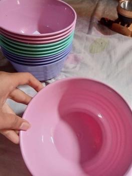 Product Review of (12 PCS) MANGKOK ESTETIK / MANGKOK PLASTIK MURAH / MANGKOK AESTHETIC / MANGKUK SET / UNGU / HIJAU / PINK from a**h 1