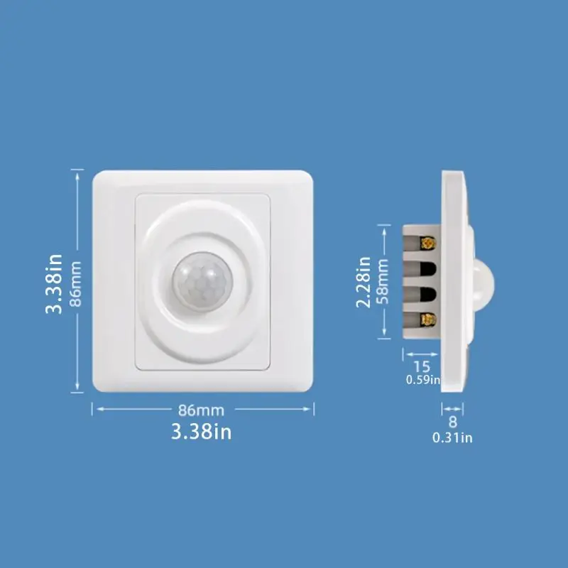 200W PIR Sensor Gerak PIR Switch Otomatis Motion Detector Motion Detector Plafon 1
