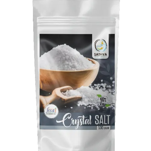 Sathva Iodised Crystal Salt - 500g Flavor