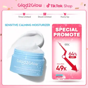 [Bpom] Glad2Glow Calming Moisturizer 30g Tremella Vita B5 Sensitive | Sensitif Menenangkan Kemerahan barrier g2g Moist Pelembab Wajah Anti Cream Facial Moisturizer Krim Wajah Mencerahkan untuk melawan penuaan dini day cream night cream kuilt